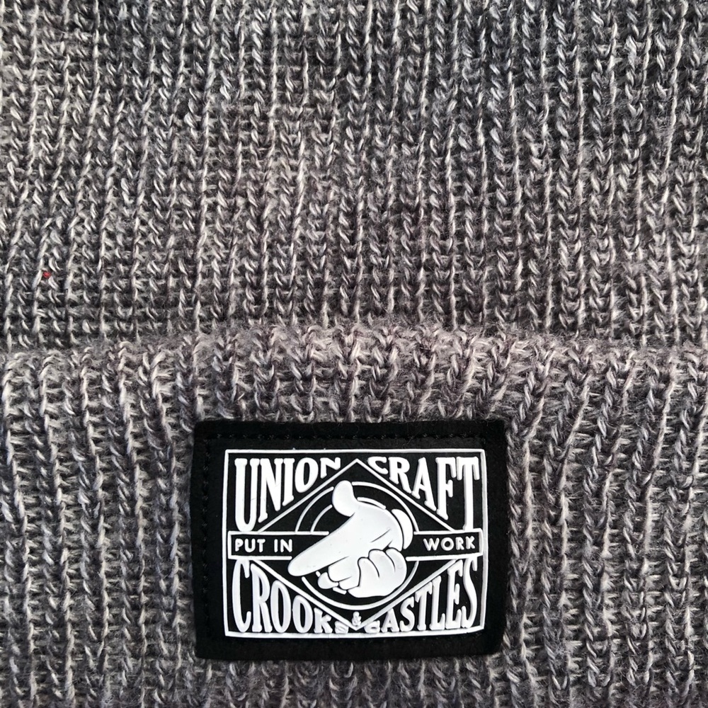 Crooks & Castles Gray Beanie OS - Picture 2 of 8